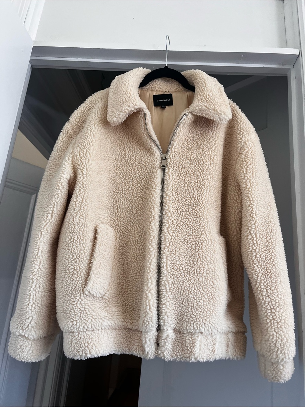 Cozy Cream Faux Sherpa Fleece Jacket